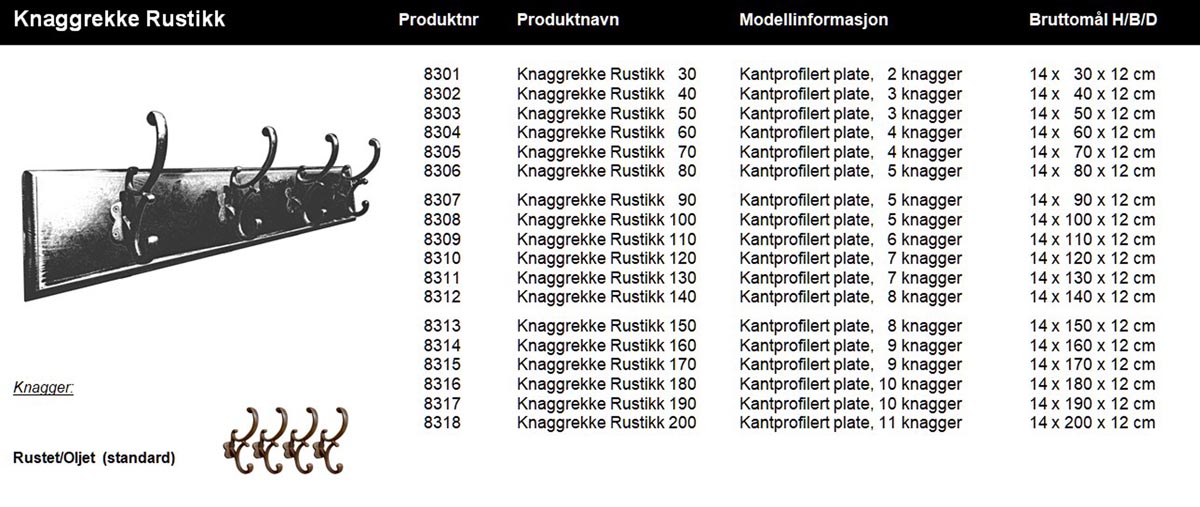 26.Knaggrekke Rustikk