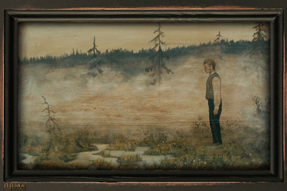 Motiv E08 FF (Fullfarge). - HULDRA FORSVANT - opphav: Th. Kittelsen “Da huldra forsvant”