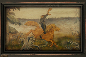 Motiv E11 FF (Fullfarge). - GULLHORNET - opphav: Th. Kittelsen “Guldhornet”