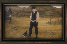 Motiv E15 FF (Fullfarge). - IDYLL - opphav: C. Skredsvig “Idyll”